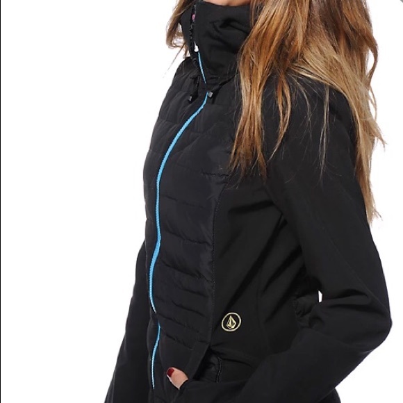 COPY - Volcom Leo Black Softshell Snowboard Jacket size small - Picture 2 of 8